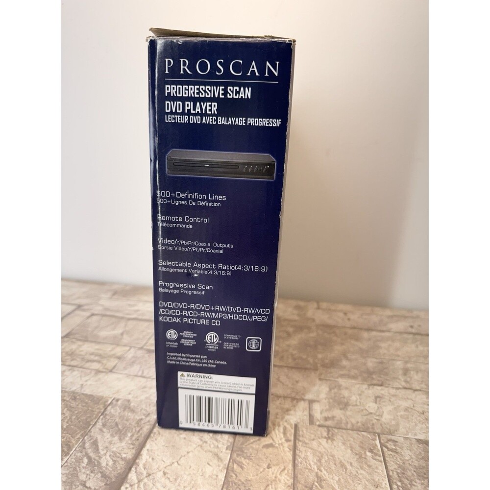 New In Box Proscan Progressive Scan DVD Player PDVD 10530 - Picture 7 of 8
